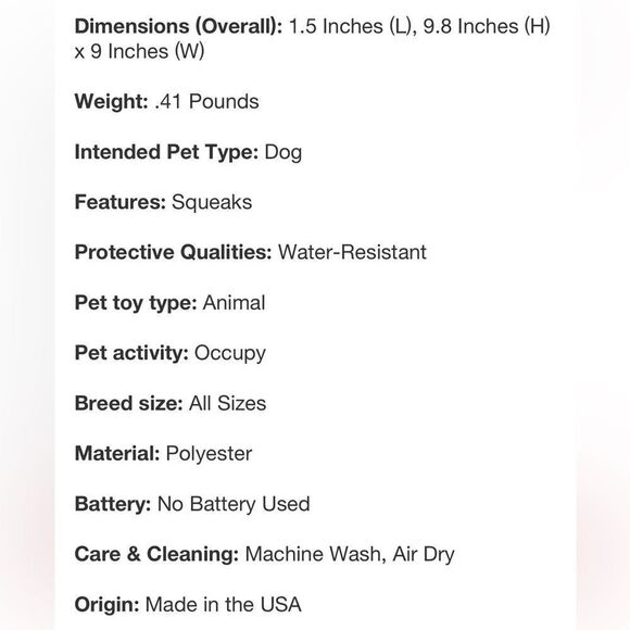 DuraForce Orange Yellow Crab Dog Toy - Picture 8 of 11